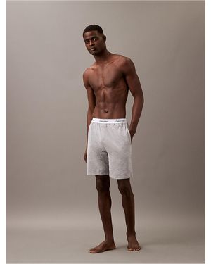 Calvin Klein Icon Cotton Stretch Sleep Shorts - Brown