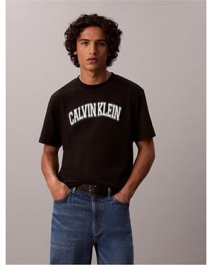 Calvin Klein Calvin Klein Varsity Calvin Klein Logo Tee - Blue