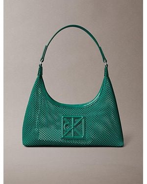 Calvin Klein Schoudertas Met Embleemlogo Mesh - Groen