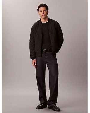Calvin Klein Jeans Reversible Logo Quilted Jacket - Black