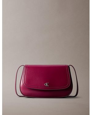 Calvin Klein Monogram Flap Camera Bag - Purple