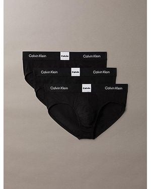 Calvin Klein 3Er-Pack Slips - Schwarz
