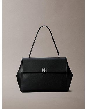 Calvin Klein Schoudertas Met Grove Textuur - Zwart