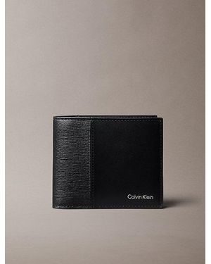 Calvin Klein Leather Rfid Slimfold Wallet - Black