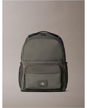 Calvin Klein Nylon Round Backpack - Gray