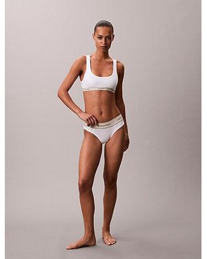 Calvin Klein Corpiño - Heritage Cotton - Neutro