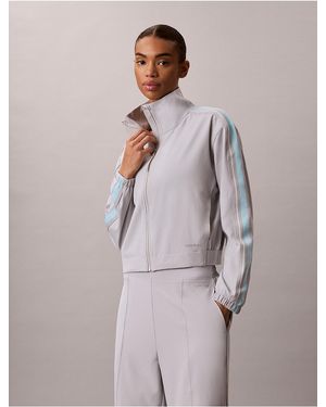 Calvin Klein Calvin Klein Commuter Logo Tape Woven Jacket - Gray