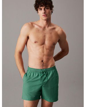 Calvin Klein Medium Drawstring Swim Shorts - Green