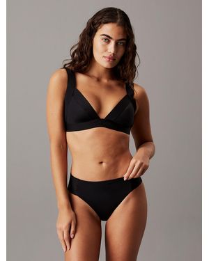 Calvin Klein Triangle Bikini Top - Black