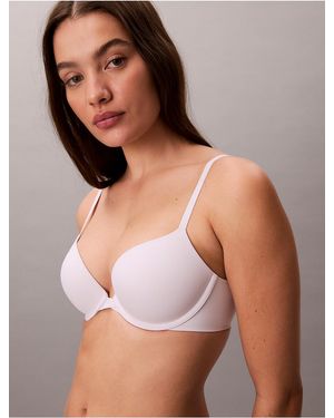 Calvin Klein Perfectly Fit Push Up Plunge Bra - Brown