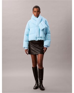 Calvin Klein Short Down Puffer Jacket - Blue