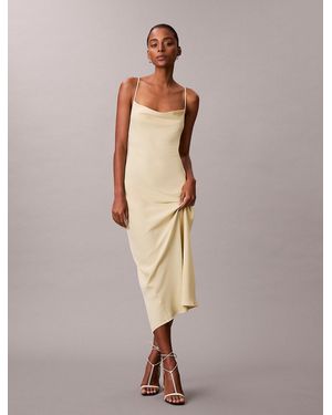 Calvin Klein Soft Crepe Slip Dress - Multicolour