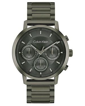 Calvin Klein Multifunctioneel Horloge Van Groen Staal - Grijs