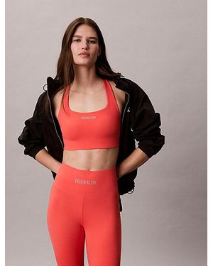 Calvin Klein Sneldrogende Medium Impact Sportbeha - Rood
