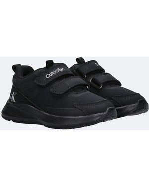 Calvin Klein Toddlers And Kids Velcro Trainers - Black