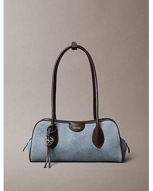 Calvin Klein Denim 3 Compartment Shoulder Bag - Multicolour