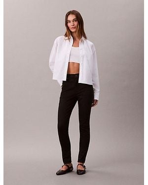 Calvin Klein Jeans High Rise Skinny Jeans - Black