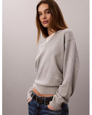 Calvin Klein Jeans Relaxed Dual Layer T-Shirt - Grey