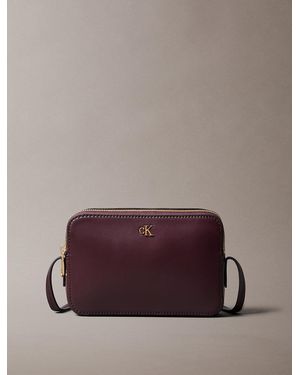 Calvin Klein Monogram Logo Hardware Camera Bag - Brown