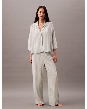 Calvin Klein Soft Viscose Pyjama Trousers - Grey