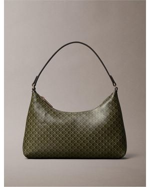Calvin Klein Emblem Logo Small Shoulder Bag - Green