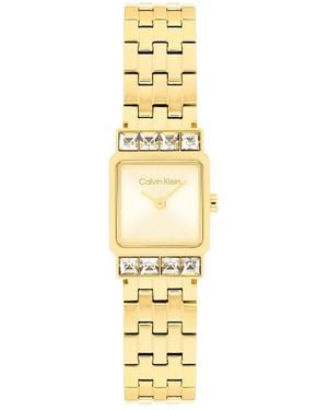 Calvin Klein Square Dial Link Bracelet Watch - Metallic