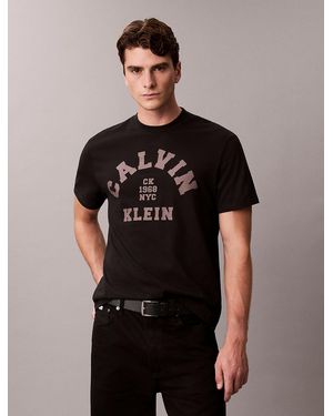 Calvin Klein T-Shirt Con Logo - Nero