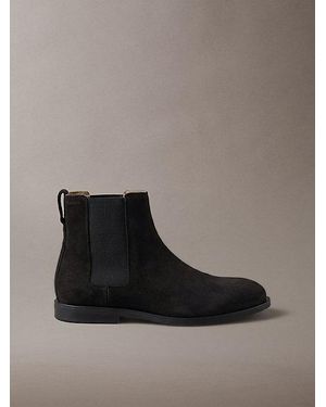 Calvin Klein Suede Chelsea Boots - Brown