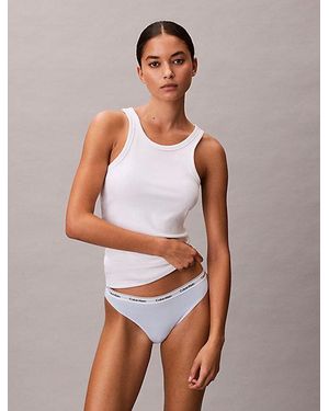 Calvin Klein Bikini Briefs Icon Logo - White