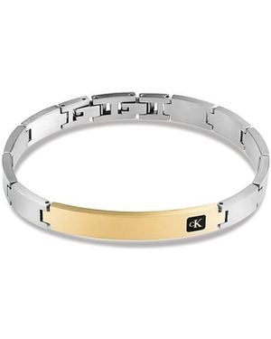 Calvin Klein Smooth Link Curved Bracelet - White