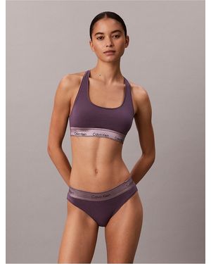 Calvin Klein Icon Cotton Modal Metallic Bikini - Multicolor