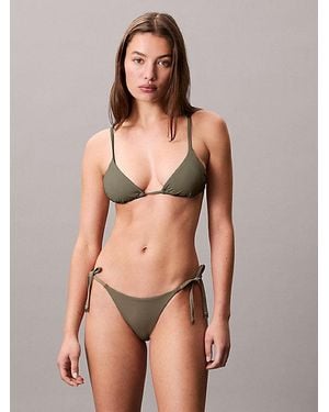 Calvin Klein Bikinibroekje Met Strikbandjes - Naturel