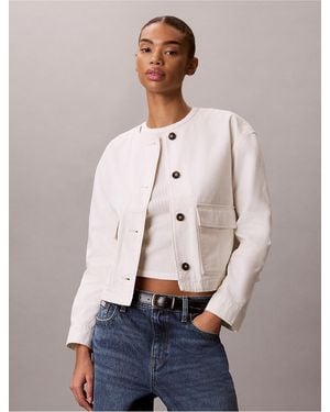 Calvin Klein Calvin Klein Canvas Jacket - Blue