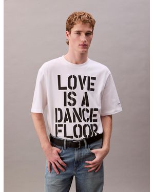 Calvin Klein Marc Hundley Pride Love Is A Dance Floor Graphic Relaxed T-Shirt - Multicolour