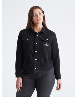 Calvin Klein Calvin Klein Plus Size 90S Denim Jacket - Black