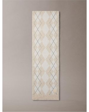 Calvin Klein Argyle Scarf - Natural