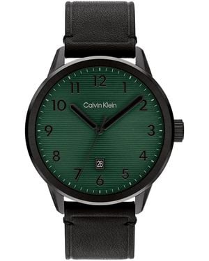 Calvin Klein Minimalistic Pilot Watch - Green