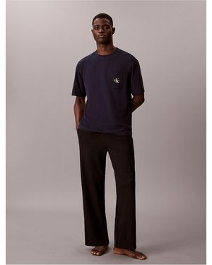 Calvin Klein Pique Sleep Pants - Black