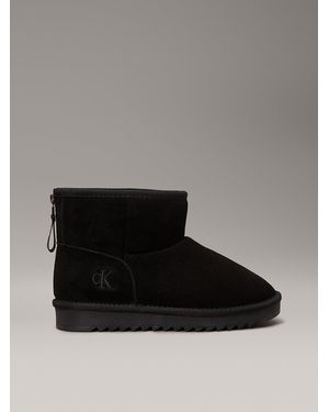 Calvin Klein Kids Suede Boots - Black