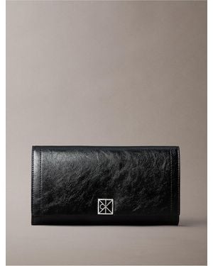 Calvin Klein Emblem Logo Bifold Wallet - Gray