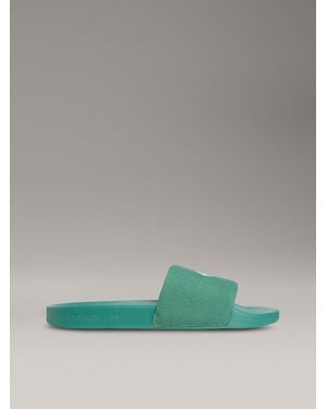 Calvin Klein Ciabatte Con Logo - Verde