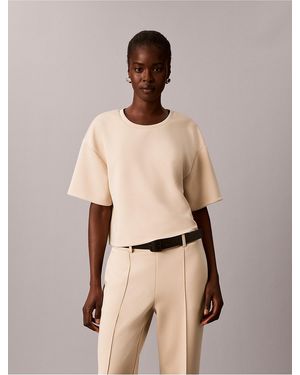 Calvin Klein Soft Boxy Tee - Natural