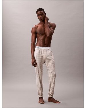 Calvin Klein Icon Cotton Stretch Sleep Sweatpants - Brown