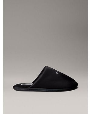 Calvin Klein Signature Logo Hotel Slippers - Grey