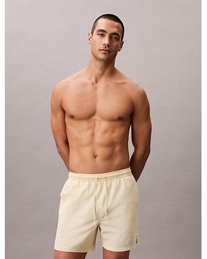 Calvin Klein Medium Drawstring Swim Shorts Essentials - Natural