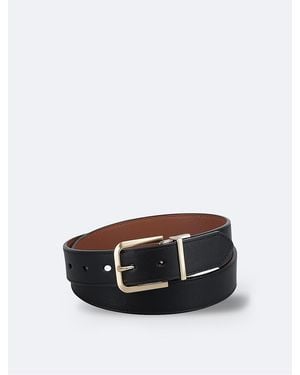 Calvin Klein Bevel Edge Reversible Belt - Black