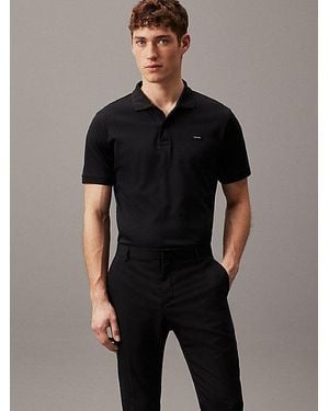 Calvin Klein Slim Polo Shirt - Black