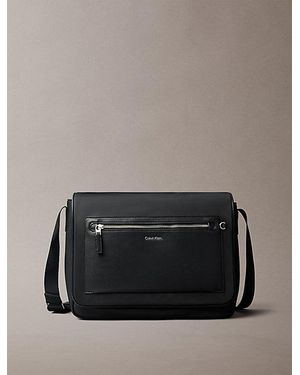 Calvin Klein Laptop Messenger Bag - Grey