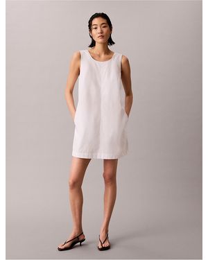 Calvin Klein Calvin Klein Cotton Poplin Mini Dress - Pink