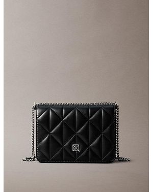 Calvin Klein Quilted Emblem Logo Mini Bag - Black